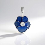 Ciondolo in argento con Zircone (Adela Silber)