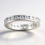 Anello in argento con Topazio Bianco