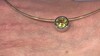 Colgante en plata con Quarzo limón (MONOSONO COLLECTION)