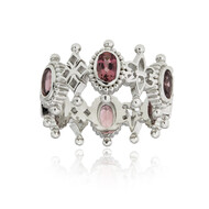 Brasilianischer Pinkfarbener Turmalin-Silberring (Dallas Prince Designs)