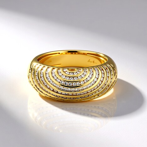 Anello in oro con Diamante SI2 (H) (de Melo)