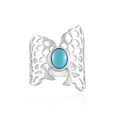 Anillo en plata con Turquesa bella durmiente