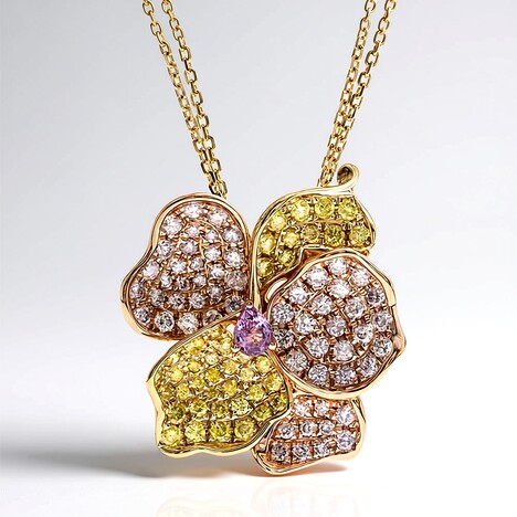 Collana in oro con Zaffiro Rosa (CIRARI)
