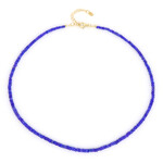 Äthiopischer Blauer Opal-Silberhalskette