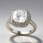 Anello in argento con Danburite
