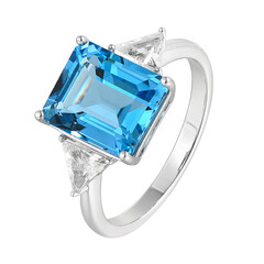 Marambaia Topaz Silver Ring