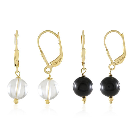 Pendientes en plata con Cuarzo blanco