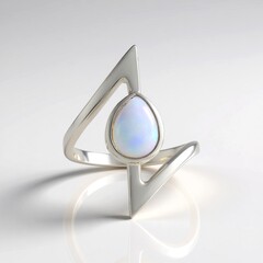 Australischer Opal-Silberring