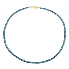 Collana in argento con Topazio Blu Londra (Adela Silber)