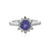 Anillo en plata con Tanzanita