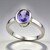 Anello in argento con Ametista Rose de France