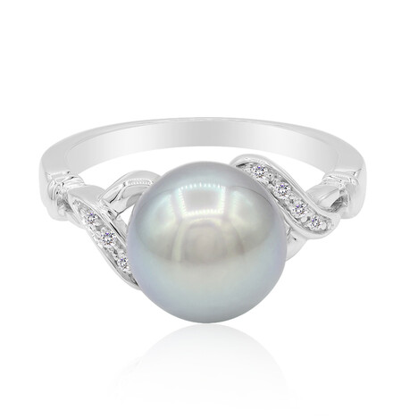 Anello in oro con Perla Tahitiana (TPC)