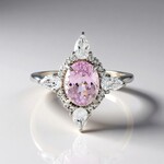 Anello in argento con Kunzite