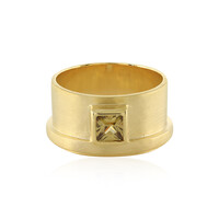 Anillo en plata con Zircón amarillo
