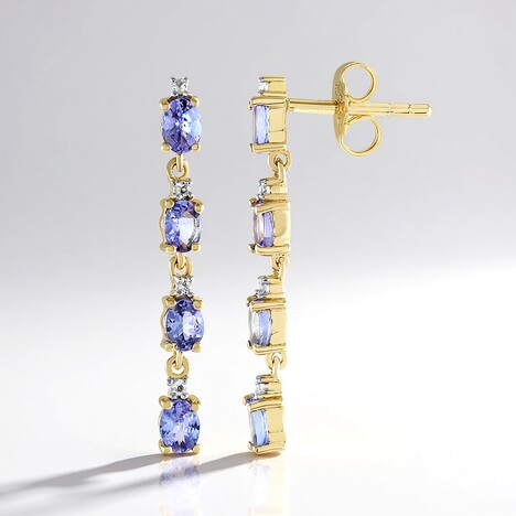 Orecchini in argento con Tanzanite