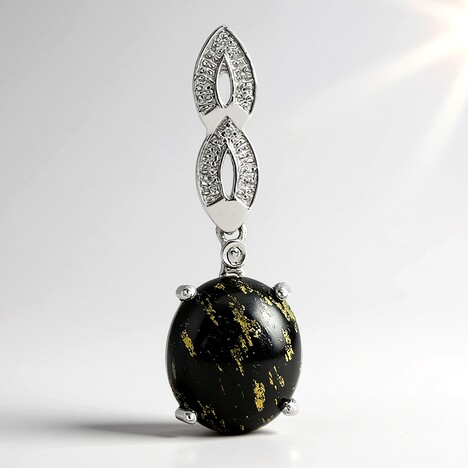 Ciondolo in argento con Apache Gold Stone