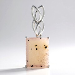 Ciondolo in argento con Agata Glitter