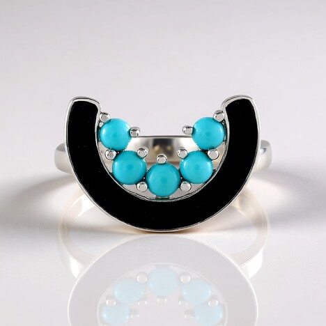 Anello in argento con Turchese Sleeping Beauty
