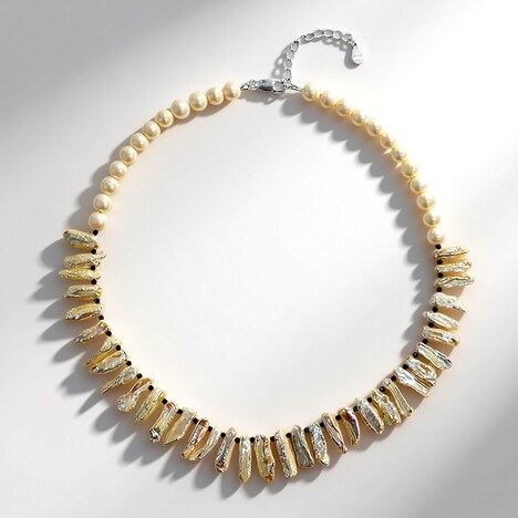 Collana in argento con Perla di Acqua Dolce (TPC)