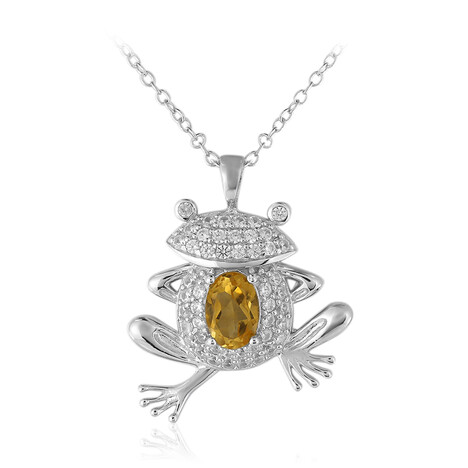 Collier en argent et Citrine