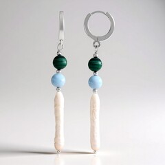 Orecchini in argento con Perla d'Acqua Dolce Bianca