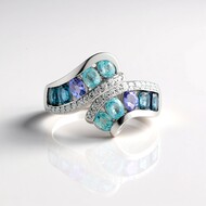Anello in argento con Zircone Ratanakiri