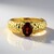 Anello in argento con Granato Mozambico (SAELOCANA)