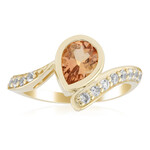 Anillo en oro con Turmalina durazno de Brasil (de Melo Gold)