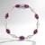 Bracelet en argent et Grenat magenta (Gems en Vogue)