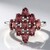 Anello in argento con Granato Malaya
