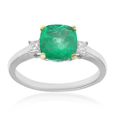 18K Colombian Emerald Gold Ring (CIRARI)