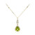 Collar en oro con Peridoto de Dashihe (CIRARI)