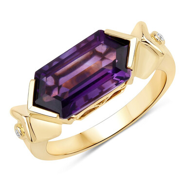 Sambia-Amethyst-Goldring (SUHANA)
