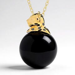 Collana in argento con Onice Nero (Gems en Vogue)
