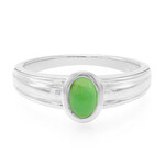 Zilveren ring met een keizerlijk chrysopraas