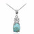 Türkis-Silberhalskette