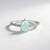 Anello in argento con Calcedonio Acqua