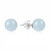 Zilveren oorbellen met aquamarijnstenen