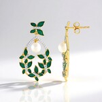 Orecchini in argento con Perla d'Acqua Dolce Bianca (Adela Silber)
