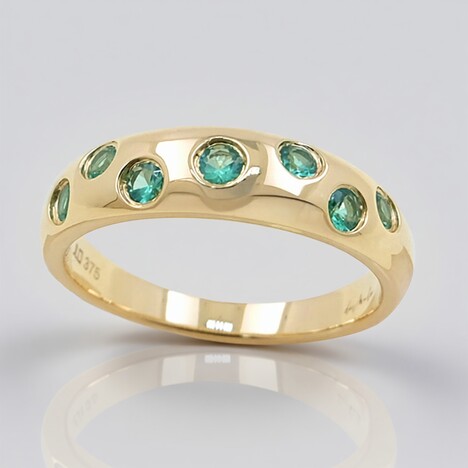 Anello in oro con Smeraldo Zambia AAA (de Melo)
