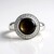 Anello in argento con Zaffiro Stellato Nero (de Melo Essence)