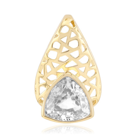 Gouden hanger met een zirkoon (Ornaments by de Melo)