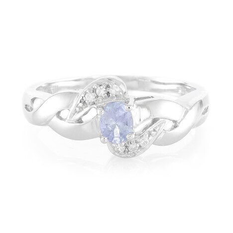 Bague en argent et Tanzanite non chauffée