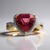 Bague en or et Tourmaline rose de Californie (Amanda Adkins)