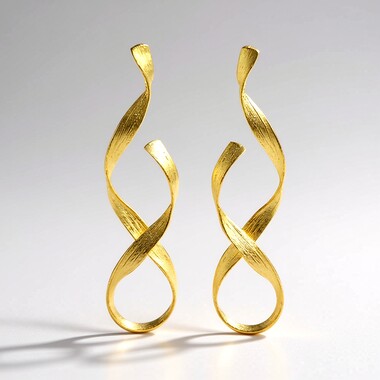 Pendientes en plata (Joias do Paraíso)