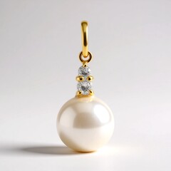 Ciondolo in oro con Perla d'Acqua Dolce Bianca