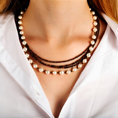 Collana in argento con Occhio di Tigre (Riya)