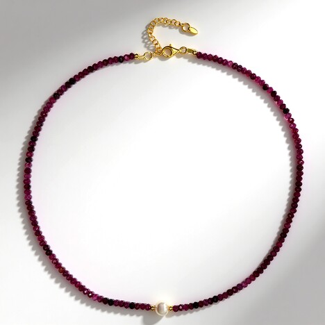 Collier en argent et Perle blanche de culture d'eau douce
