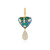 Pendentif en argent et Zircon (Adela Silber)