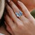 Anillo en plata con Aguamarina (Gems en Vogue)